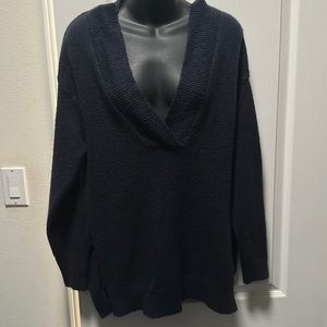 Blue deep v sweater size medium. Perfect for the holidays!